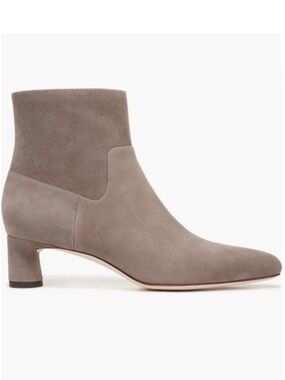 NEW Vince Hela Gray Taupe Suede Ankle Bootie